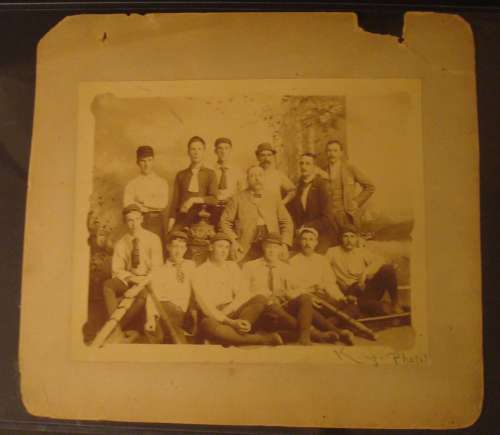 Early Base Ball Players with Equipment King Photos Hagerstown, MD Studio